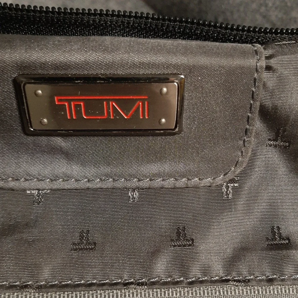Tumi Backpack 96186D4 17x15x9 Black Leather Mens Business Travel Bag